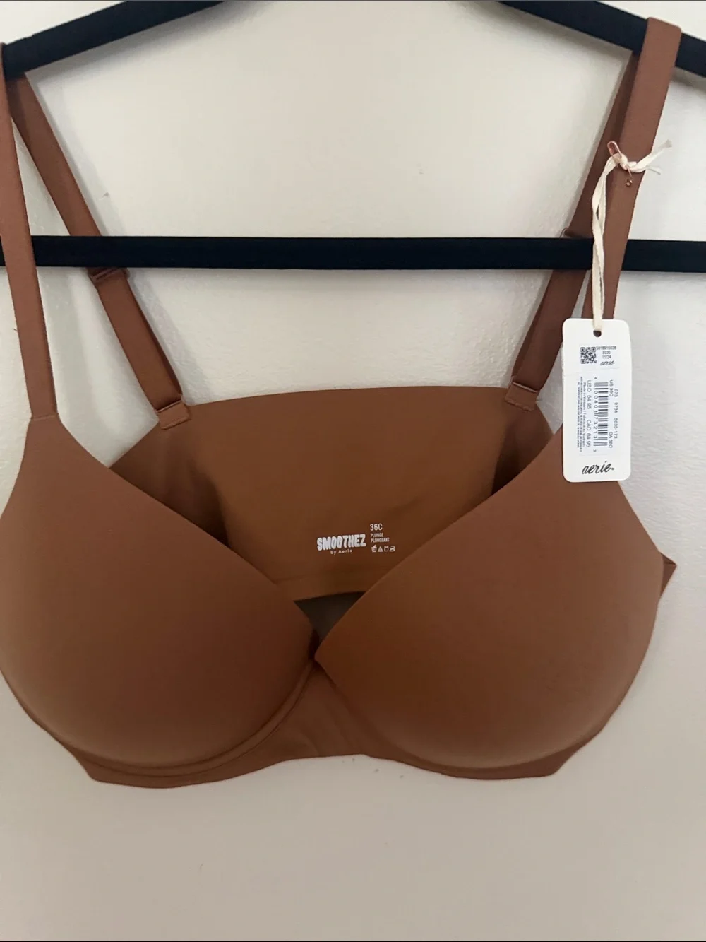 aerie SmoothEZ T-Shirt Bra in Brown